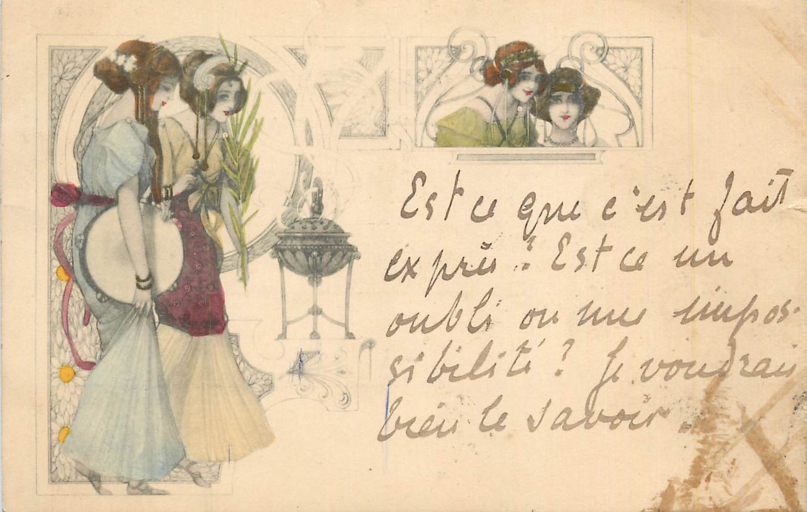 CPA Femme Illustrateur