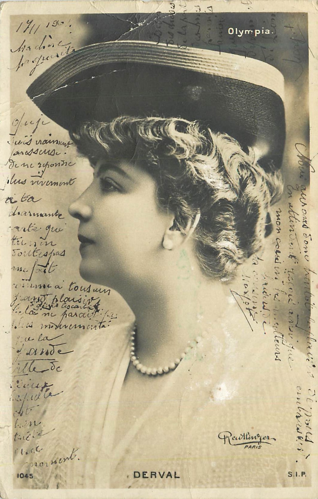 Olympia — Portrait en buste — Derval, S.I.P., n°1045
