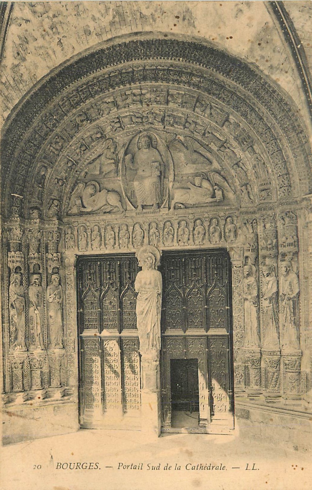 CPA Bourges Portail Sud de la Cathedrale