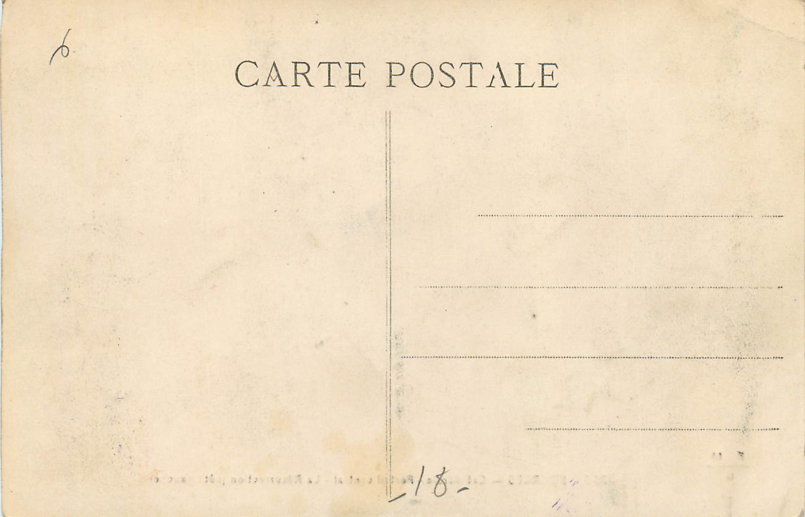CPA Bourges Cathedrale Portial Central La Resurrectiion (Cote Gauche) — Rückseite