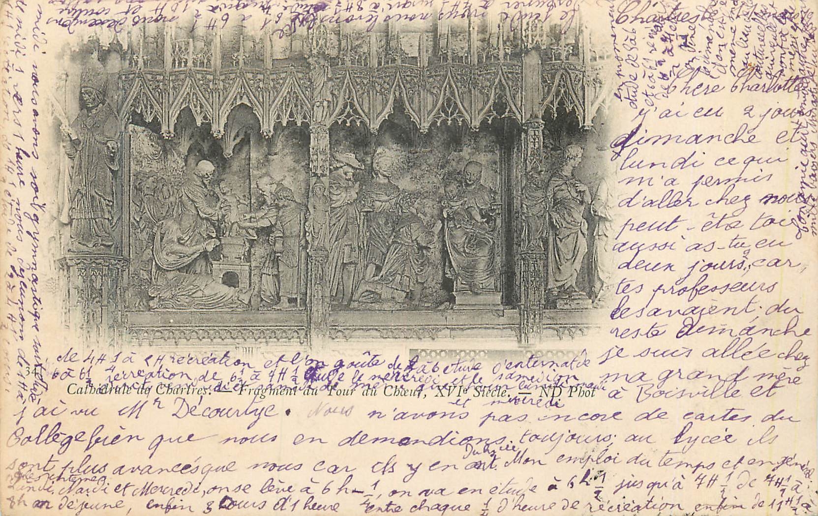 CPA Cathedrale de Chartres XVIe Siecle (carte &900)