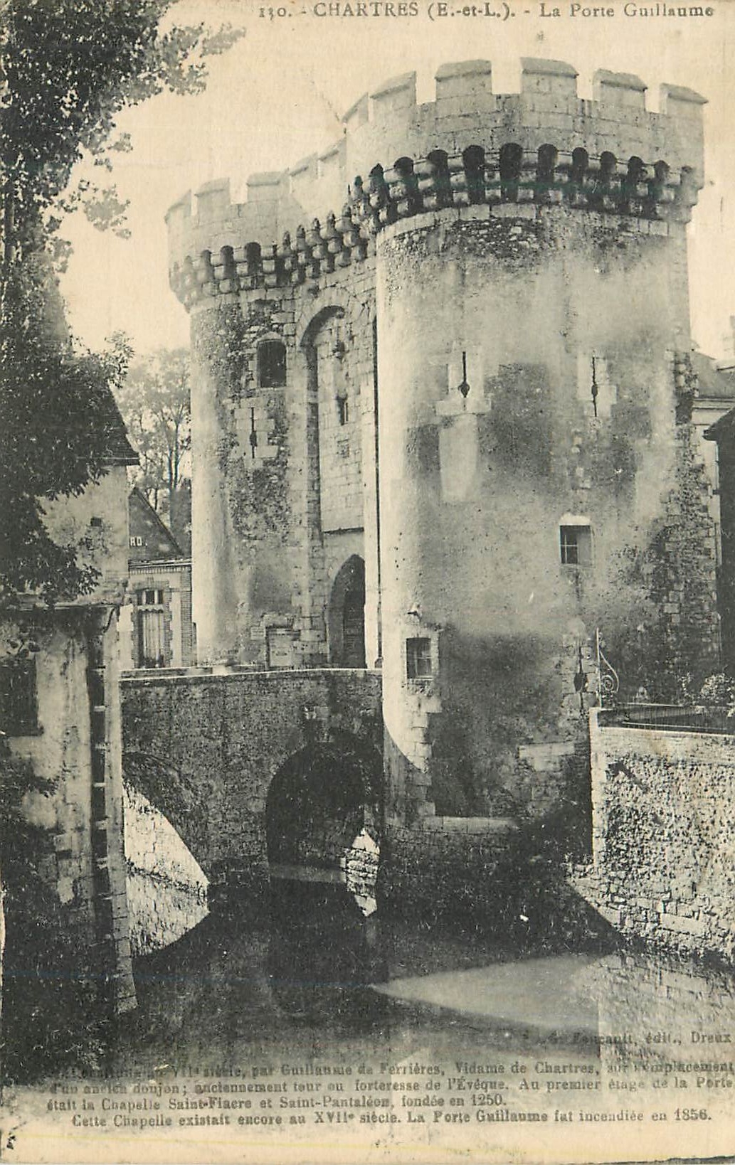 Antike Ansichtskarte Chartres (E und L) La Porte Guillaume