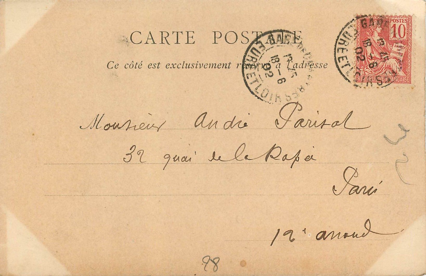 CPA Chartres Les Fleches de la Cathedrale (carte 1900) — Verso