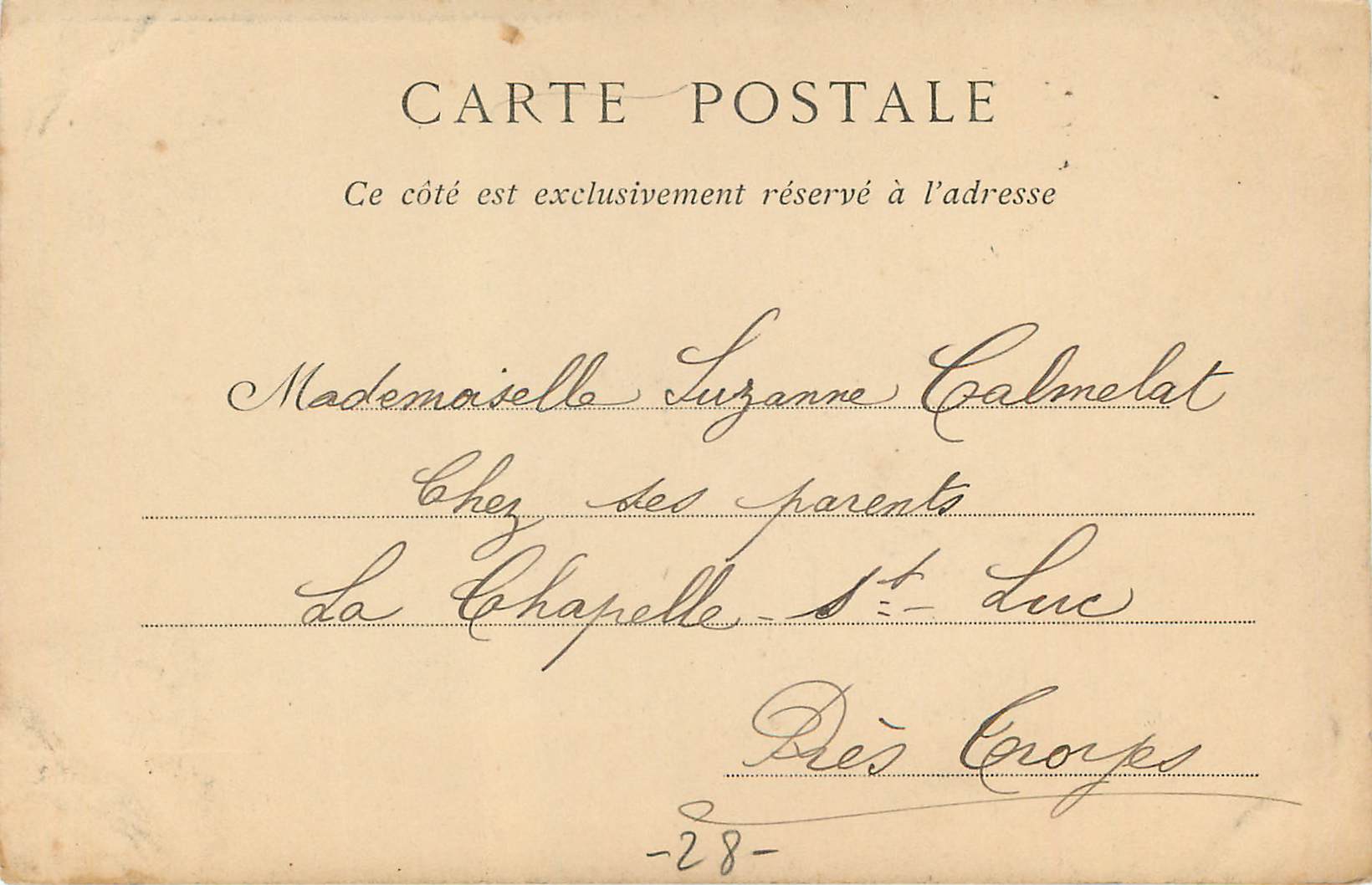 CPA Chartres Les Fleches de la Cathedrale (carte 1900) — Rückseite