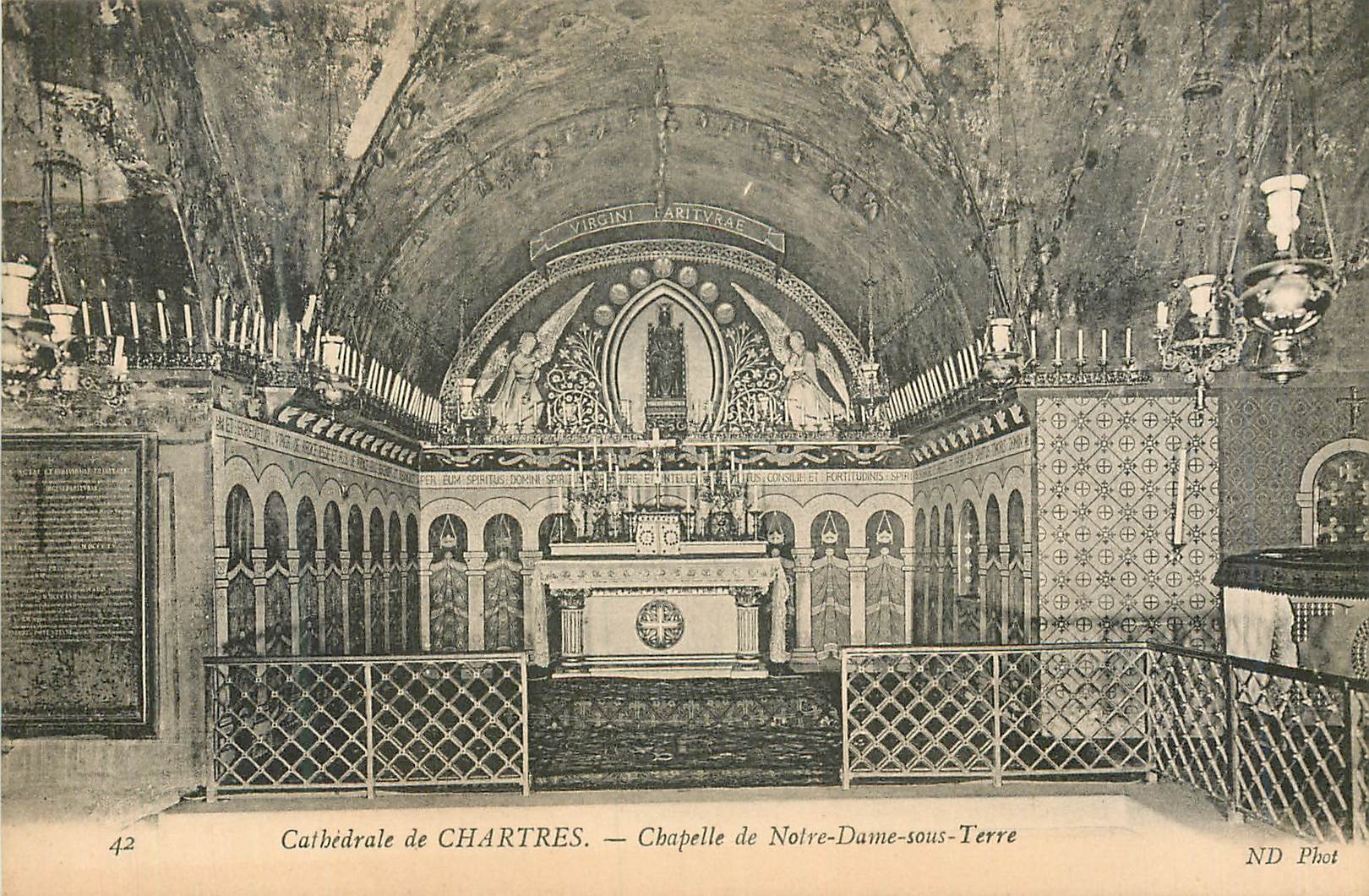 Cathédrale de CHARTRES — Chapelle de Notre-Dame-sous-Terre — ND Phot