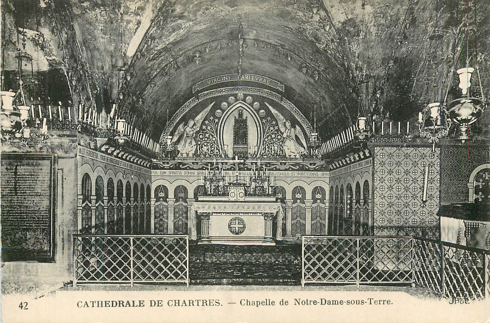 CPA Cathedrale de Chartres Chapelle de Notre Dame Sous Terre