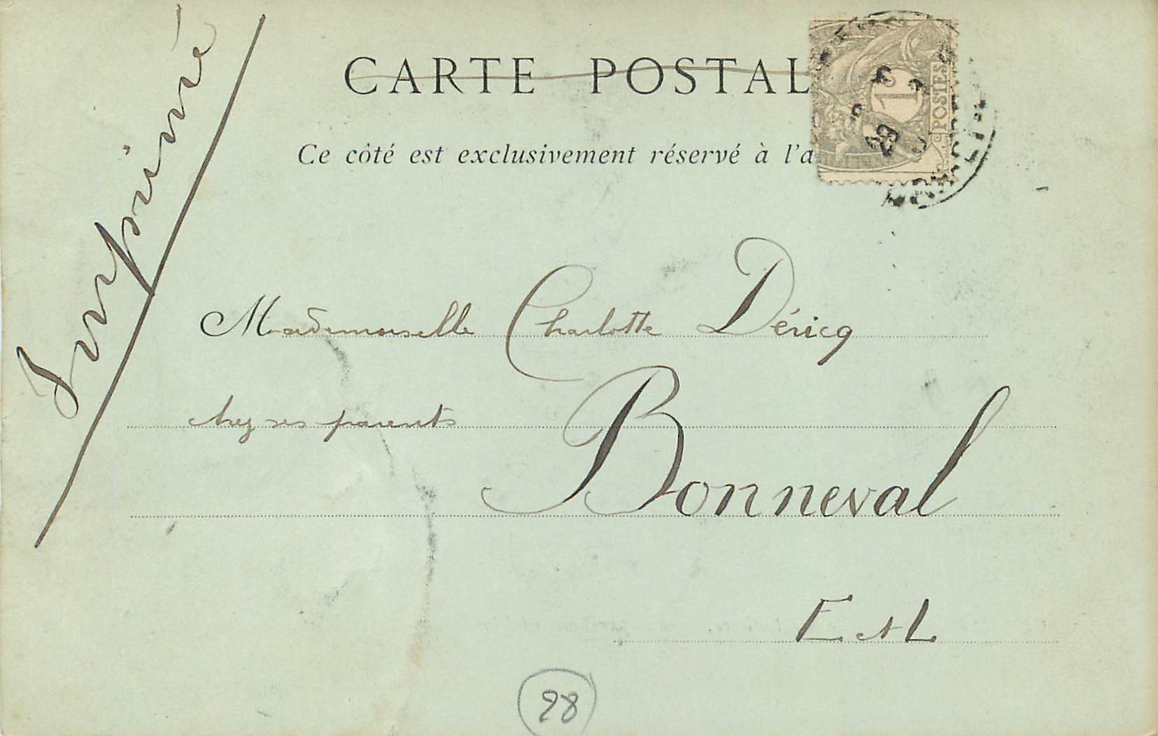 CPA Chartres Eglise Saint Pierre Emaux par Leonard Limousin — Verso