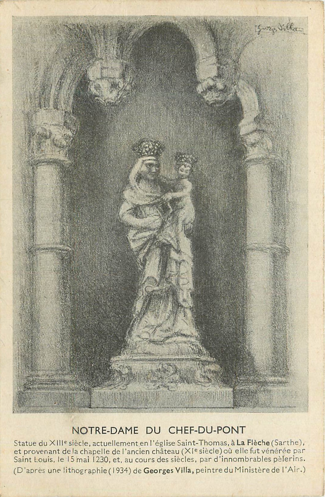 CPA Notre Dame du Chef du Pont En Eglise Saint Thomas a la Fleche (Sarthe)
