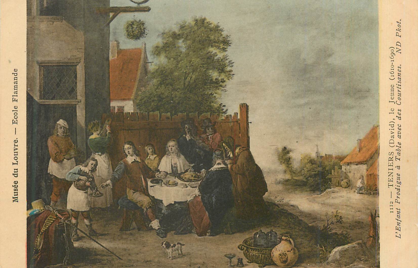 CPA Musee du Louvre Ecole Flamande Teniers (David) Le Jeune (1610 1690)
