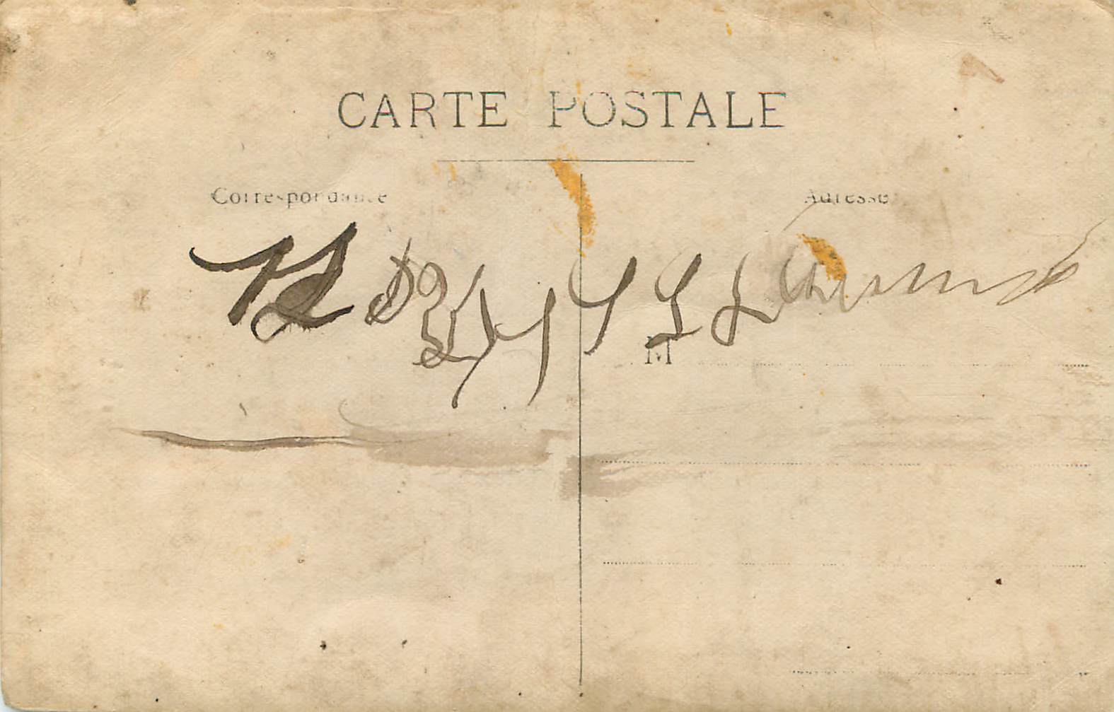 CARTE PHOTO Femme Enfants — Rückseite