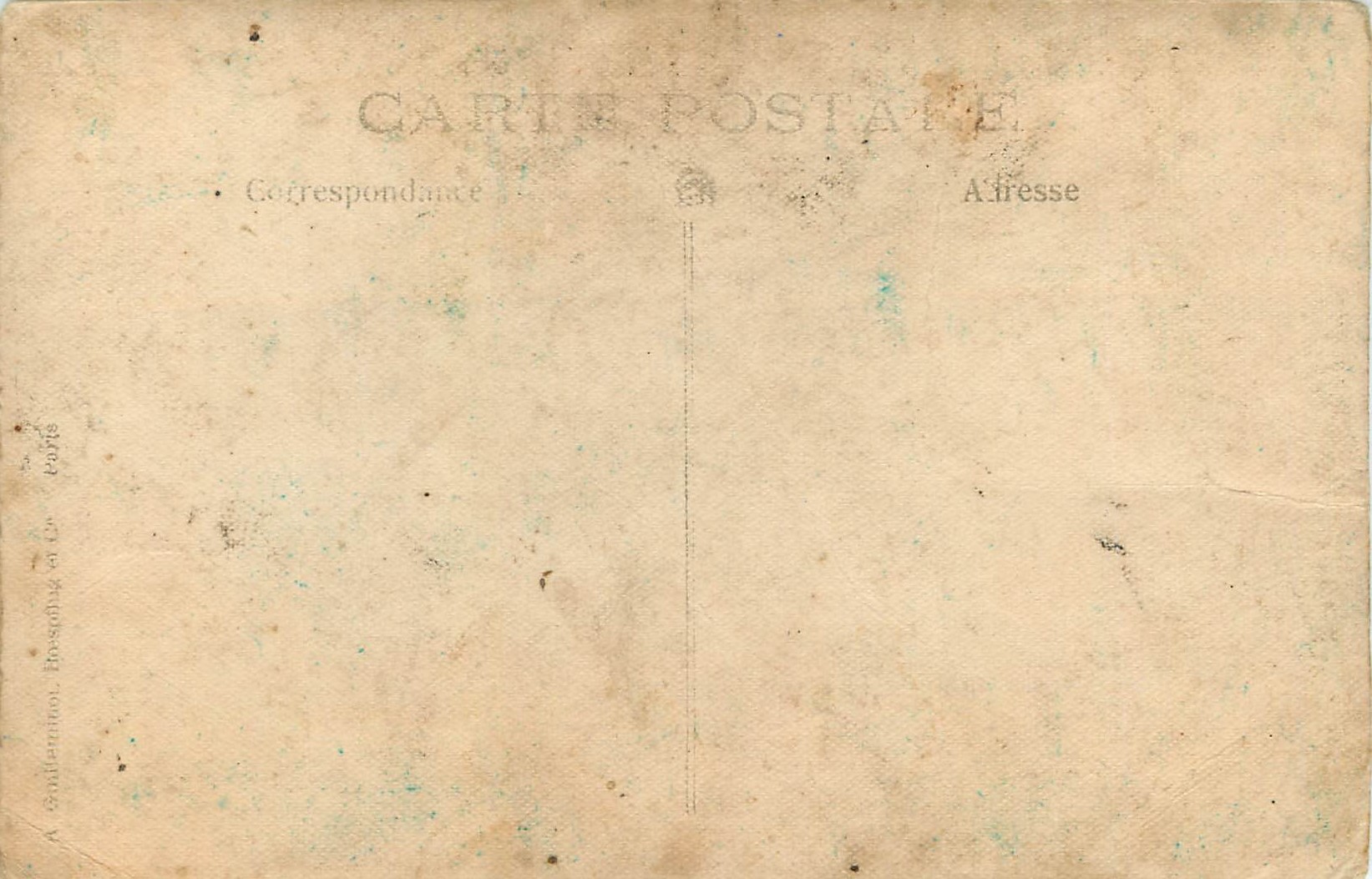 CARTE PHOTO Femme Enfant 20 Rue des Carmes Orleans — Rückseite