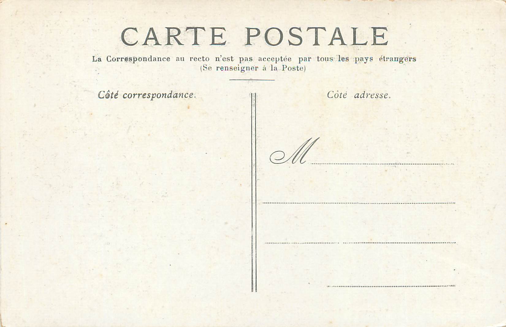 CPA Versailles Le Bouquet des Bains d'Apollon — Verso