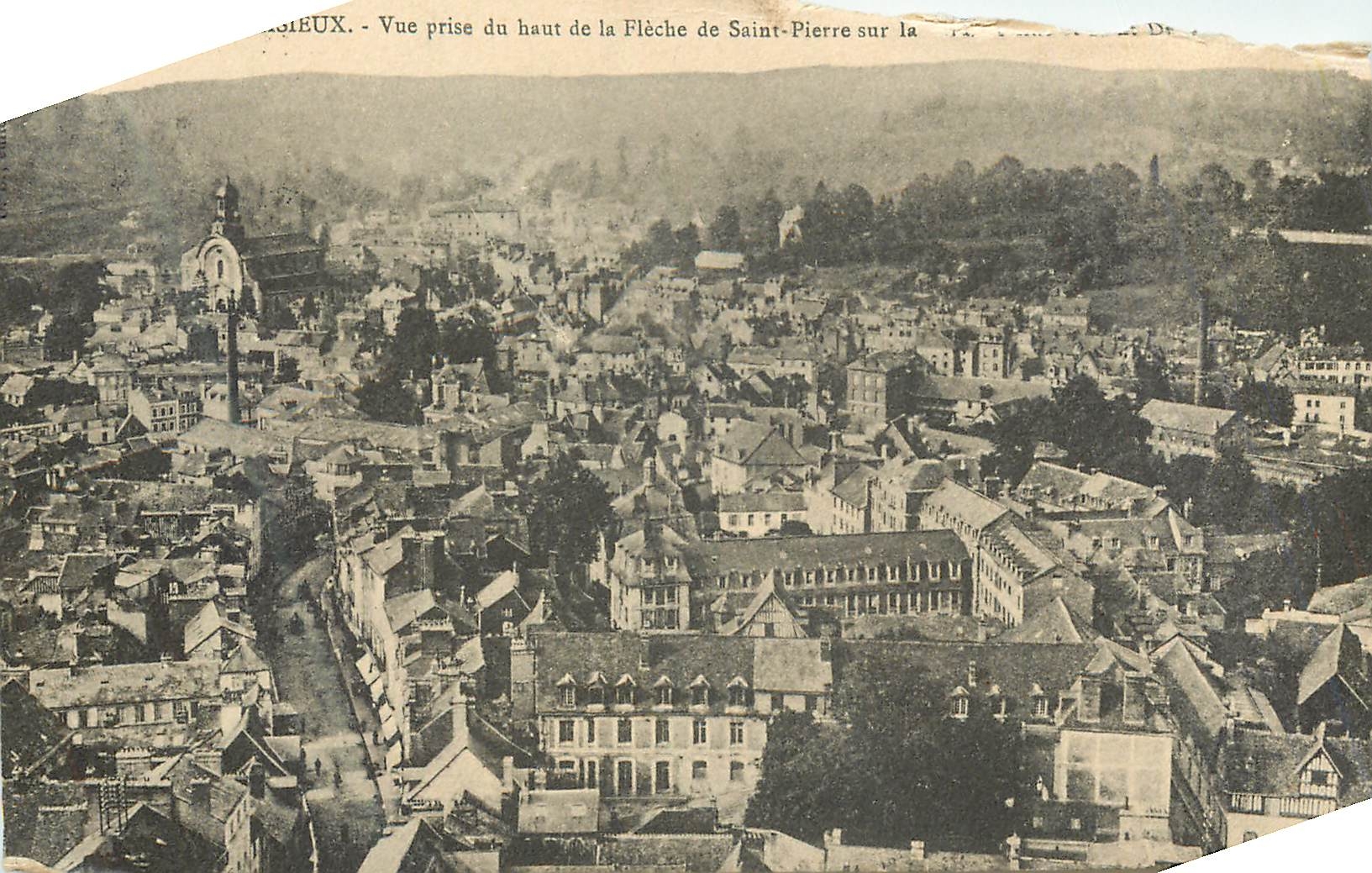 CPA Lisieux Vue prise du haut de la fleche de Saint Pierre