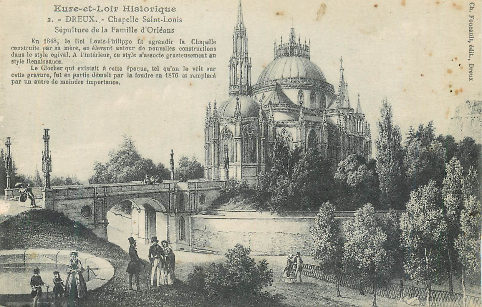 CPA Eure et Loir Historique Dreux Chapelle Saint Louis Sepulture de la Famille d'Orleans