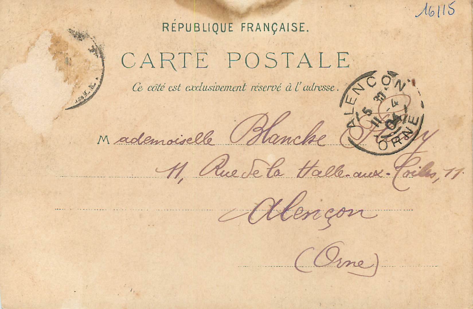 CPA Versailles Le Bassin d'Apollon (carte 1900) — Verso