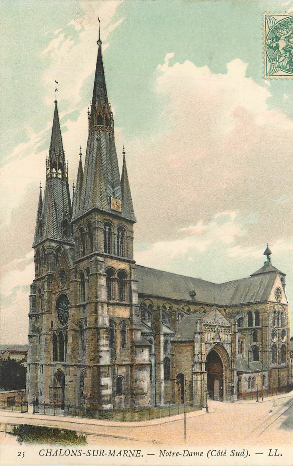 CPA Chalons sur Marne Notre Dame (Cote Sud)