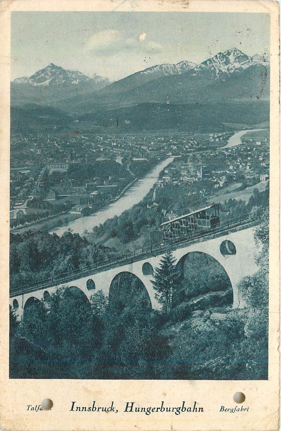 CPA Innbruck Hungerburgbahn und zuruck