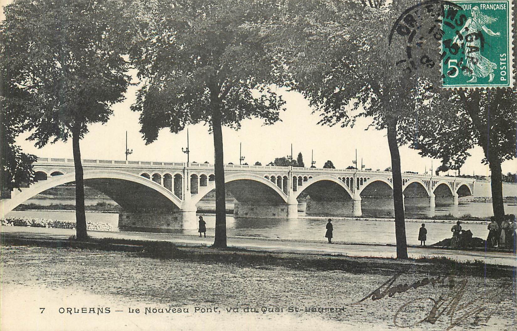 CPA Orleans Le Nouveau Pont St Laurent