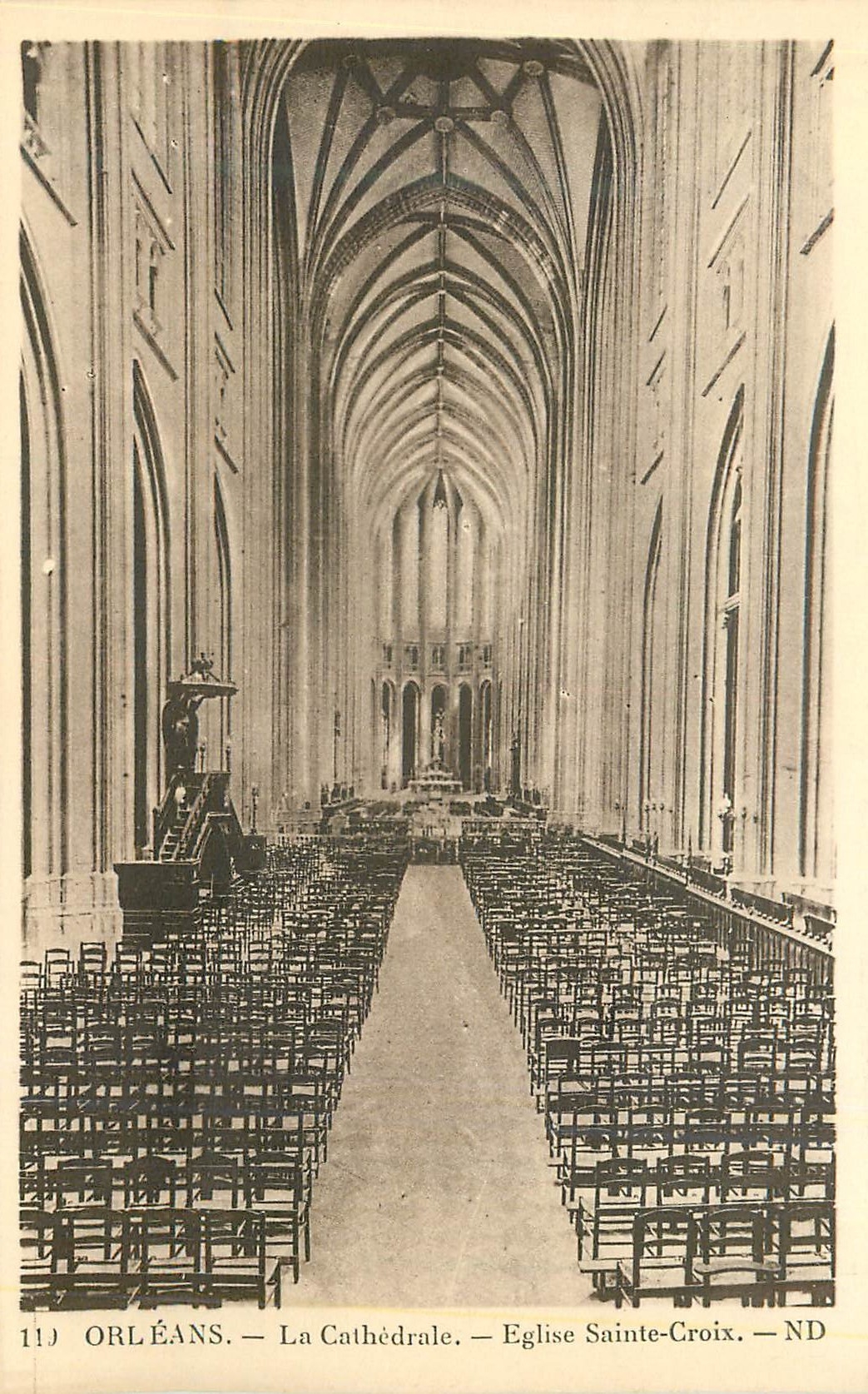 CPA Orleans La Cathedrale Eglise Sainte Croix