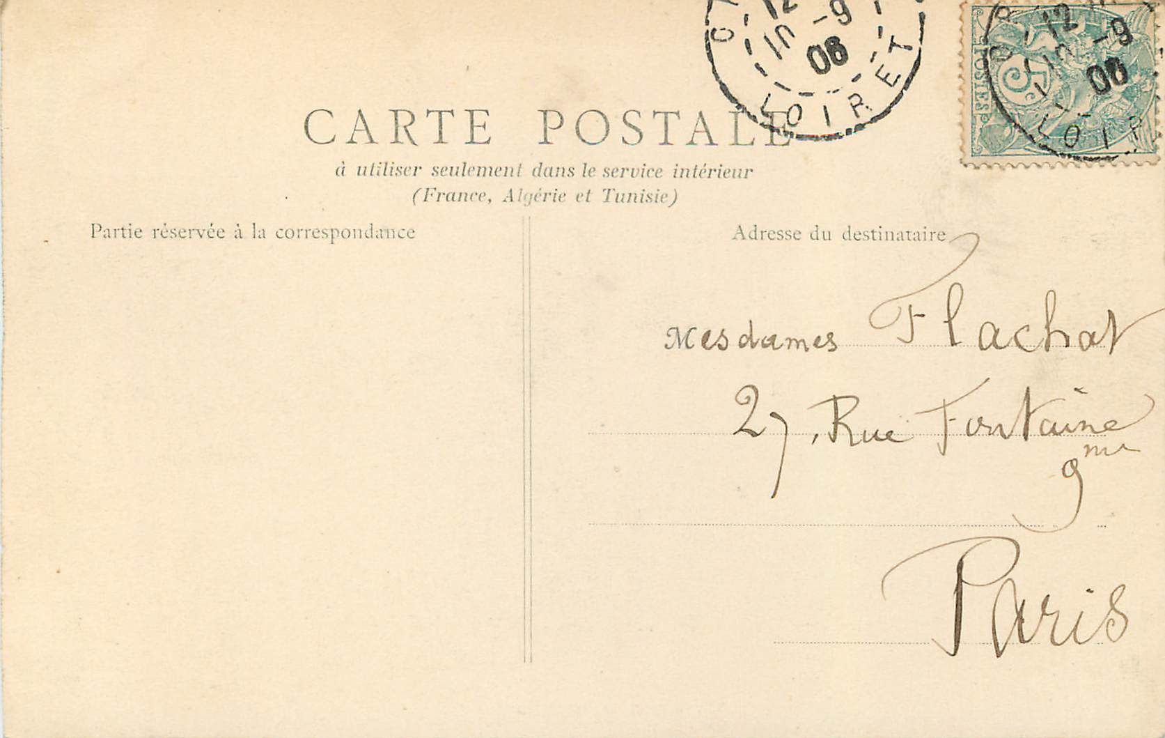 CPA Orleans Pont sur la Loire — Rückseite