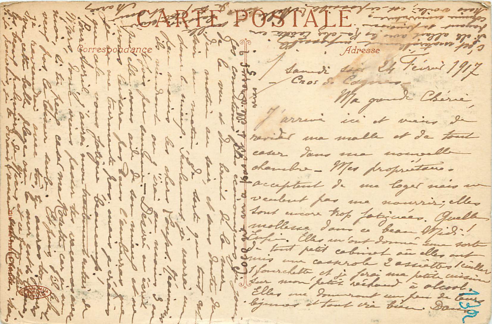CPA Nice Vue Generale Prise du Mont Boron — Rückseite