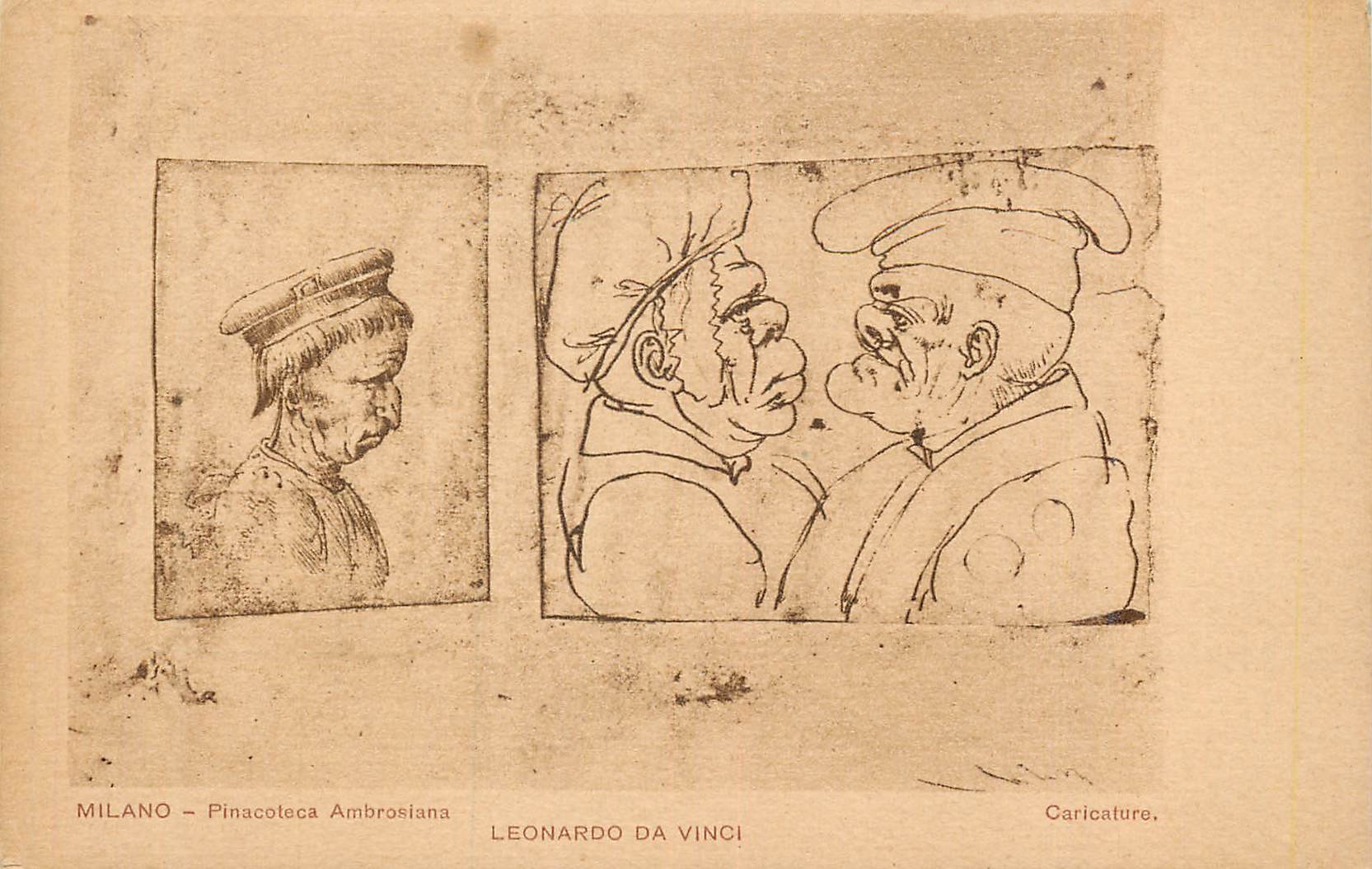 CPA Milano Pinacoloca Ambroisiana Leonardo da Vinci