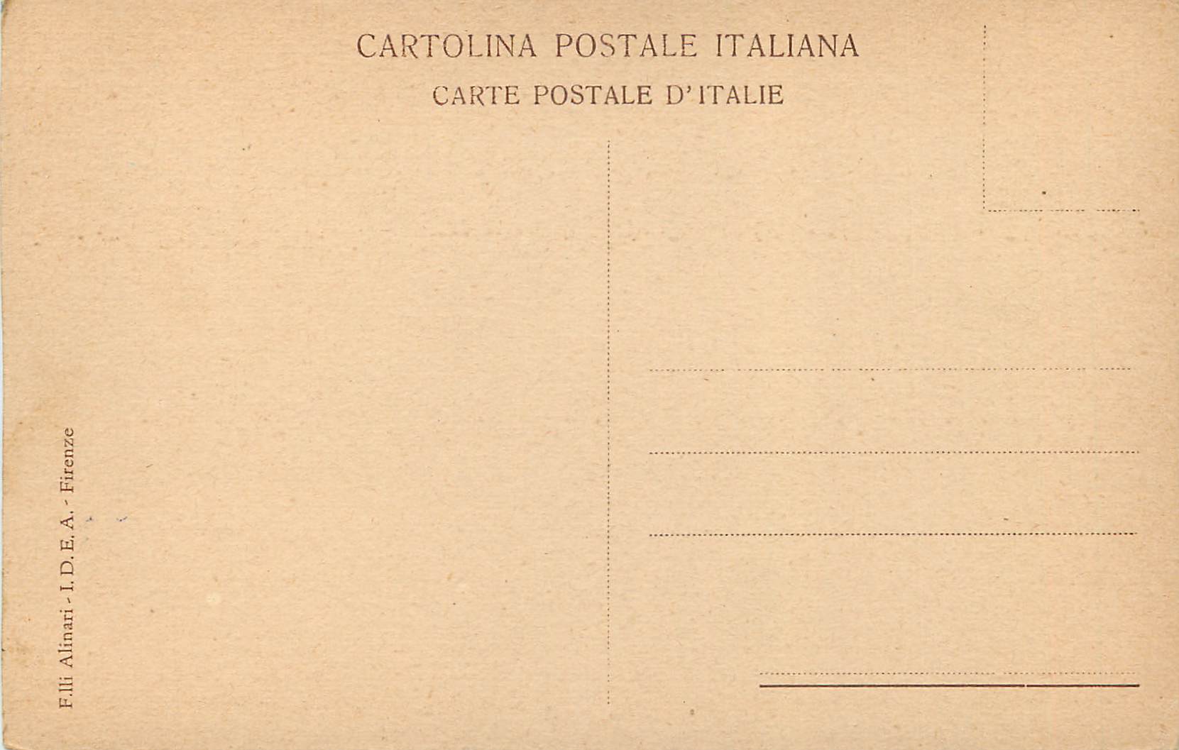 CPA Milano Pinacoloca Ambroisiana Leonardo da Vinci — Verso