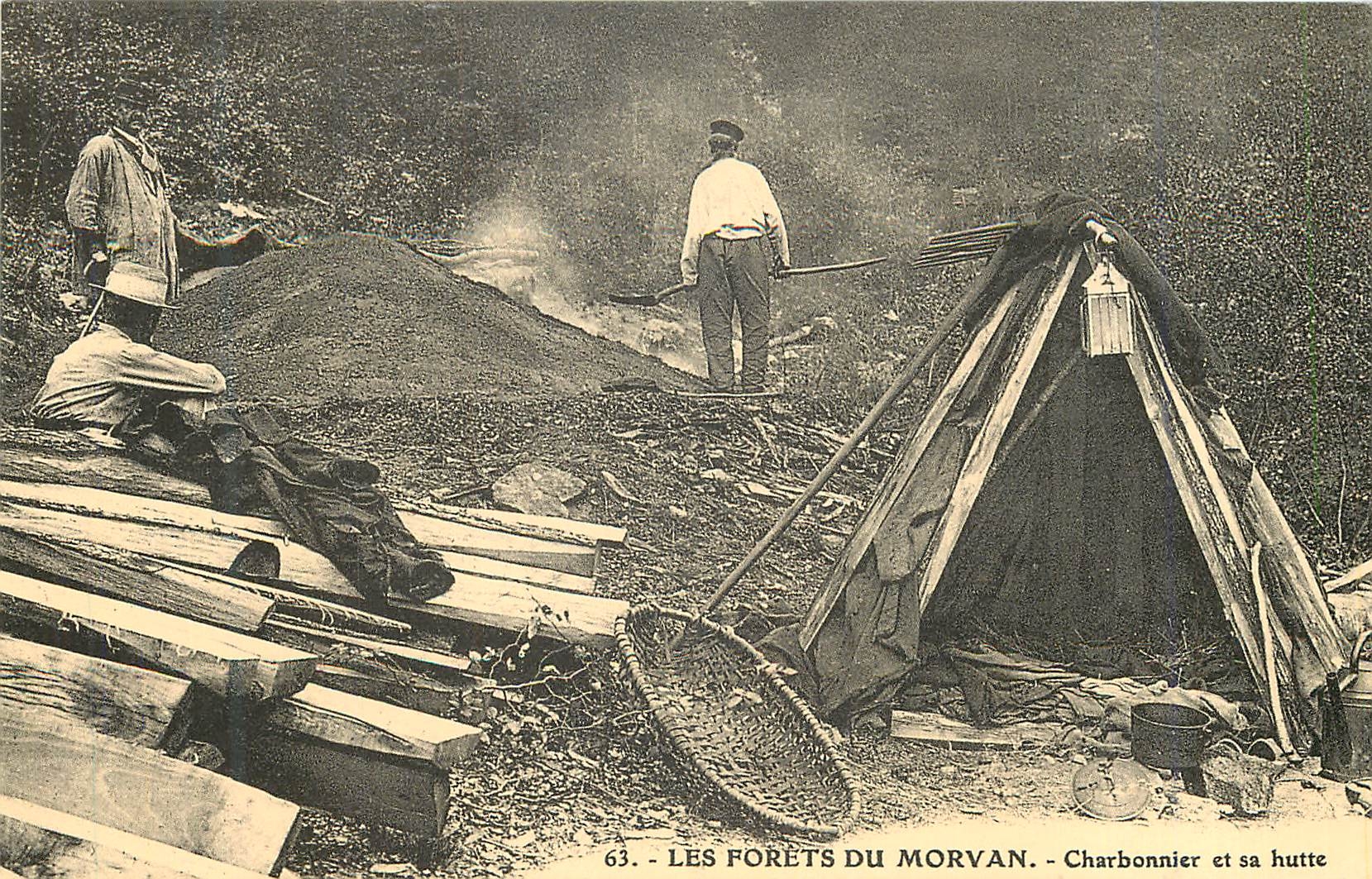 REPRO Les Forets du Morvan Charbonnier et sa Hutte