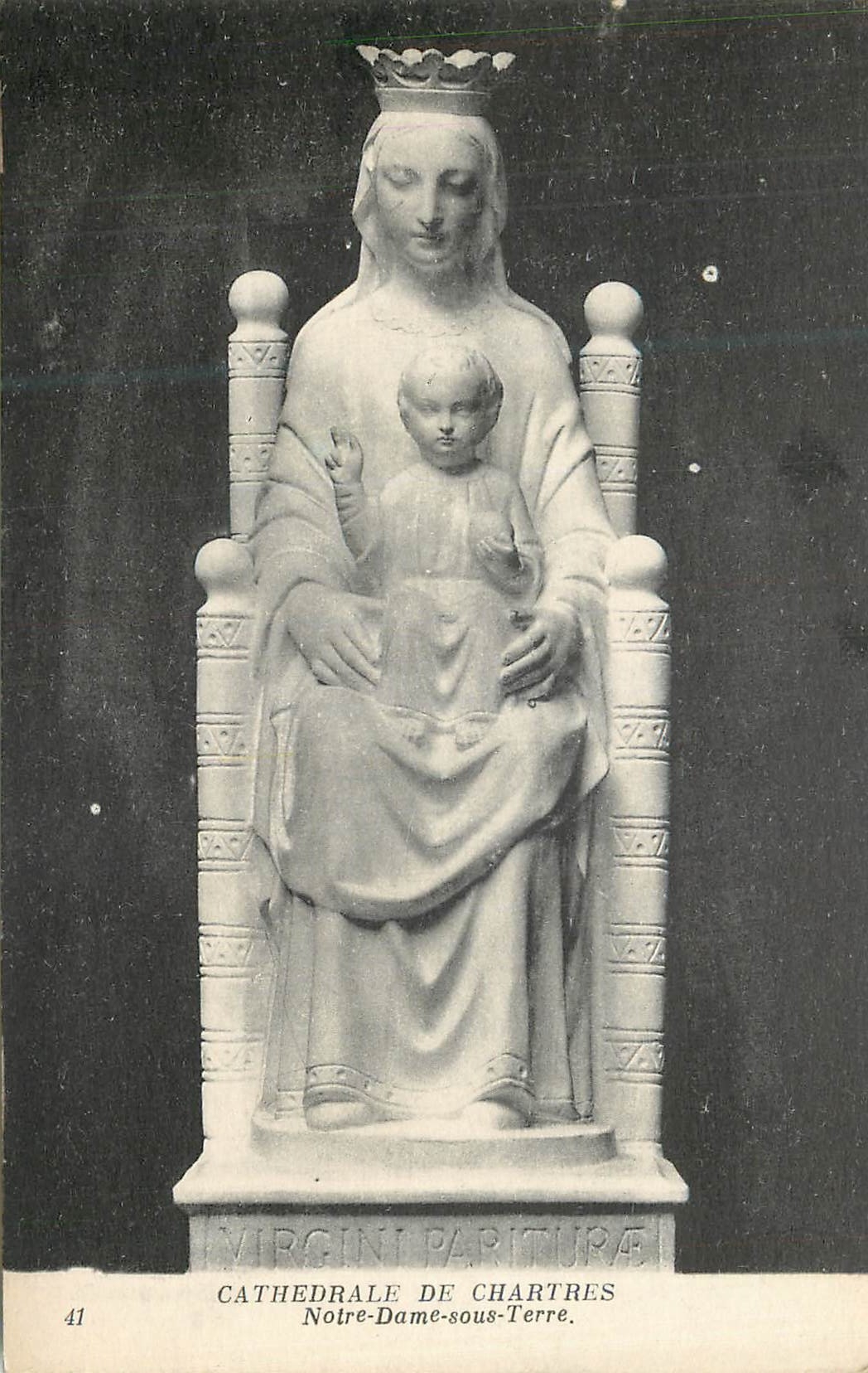 CPA Cathedrale de Chartres Notre Dame sous Terre