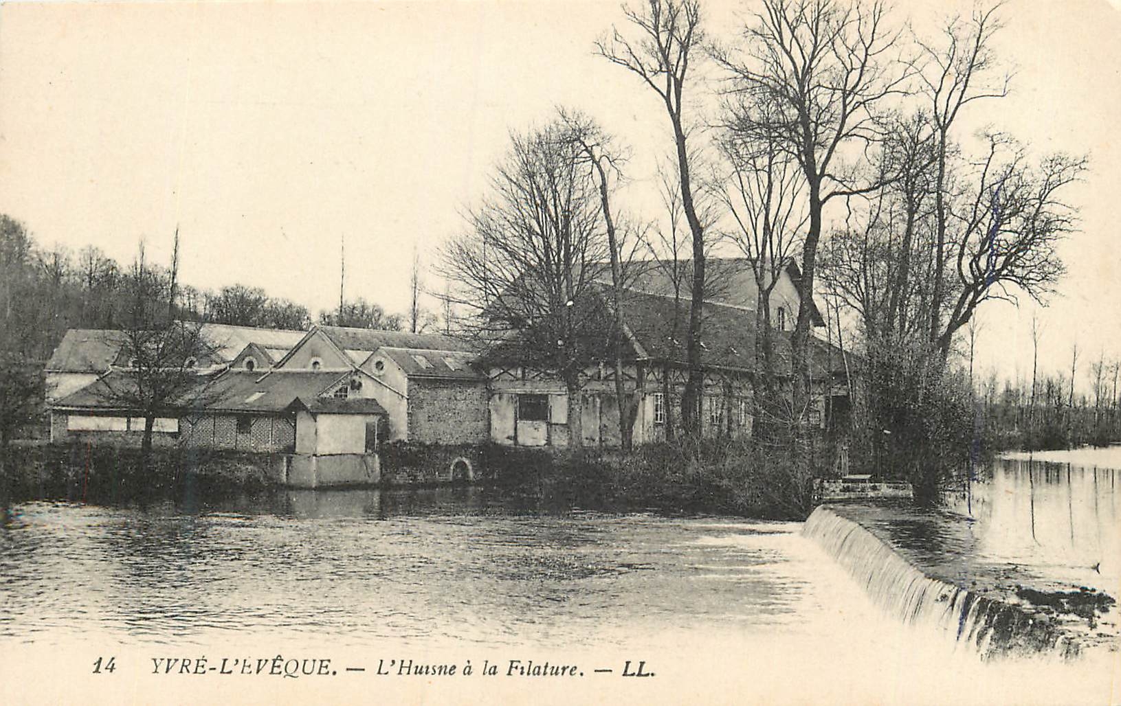 CPA Yvre l'Eveque L'Huisne a la Filature