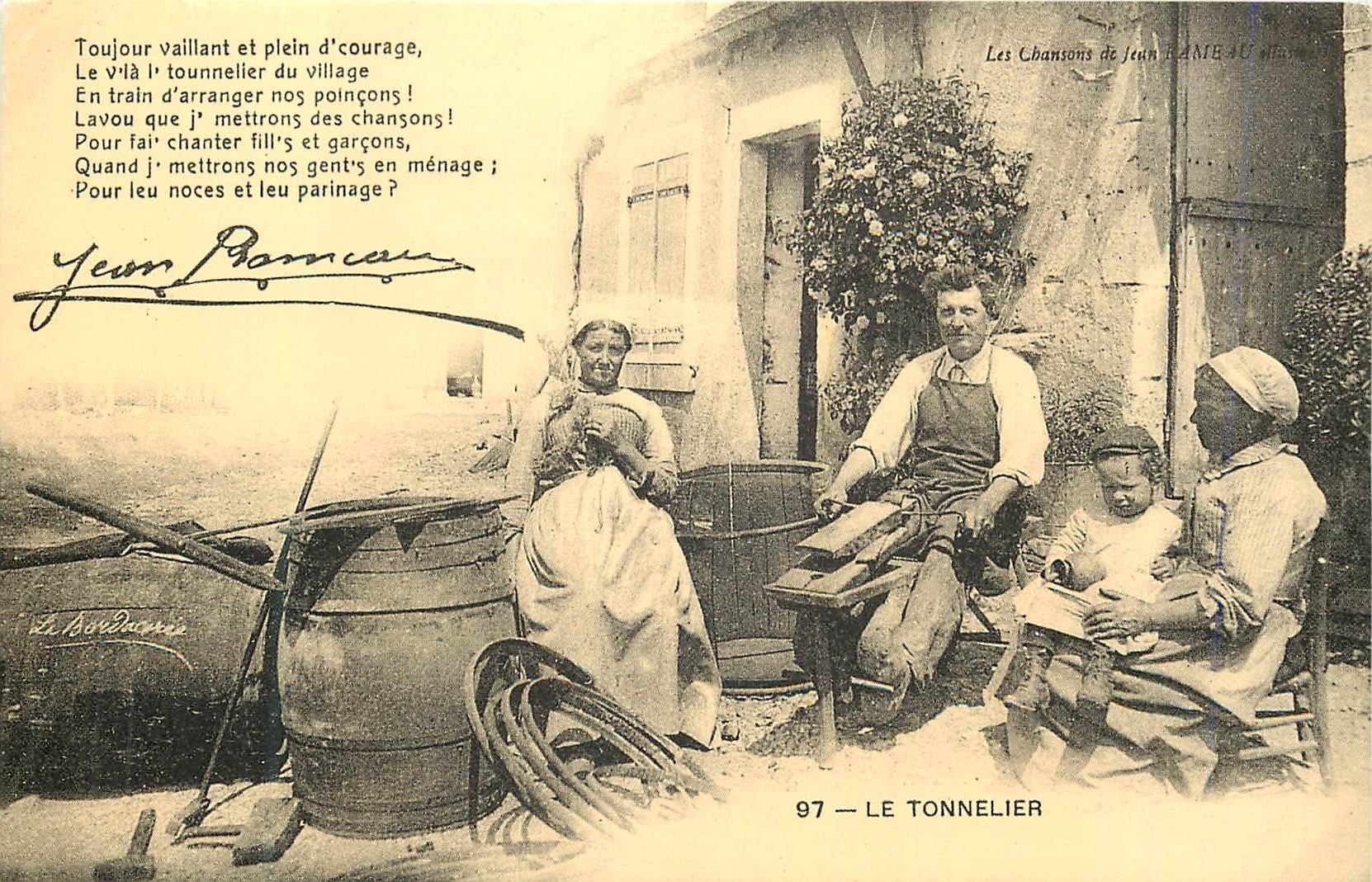 REPRO Le Tonnelier Le Chanson de Jean Fame
