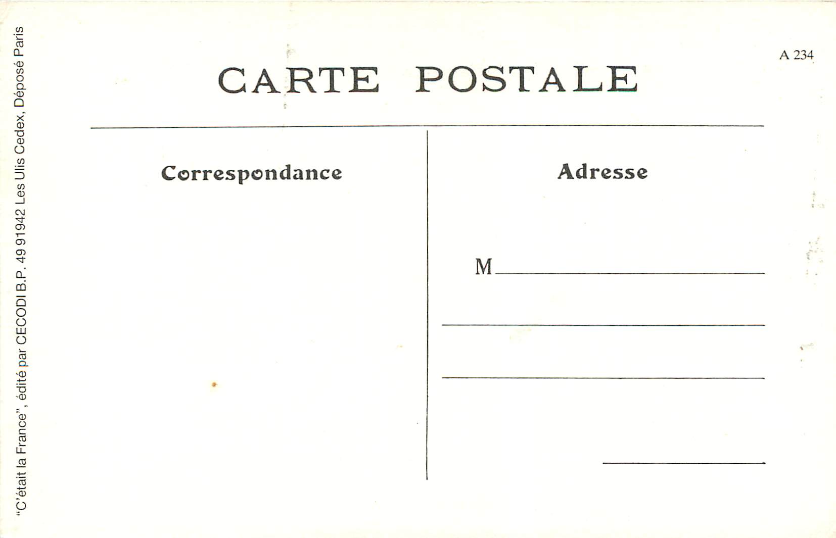 REPRO Les Bords de la Seine Le Debardeur — Rückseite