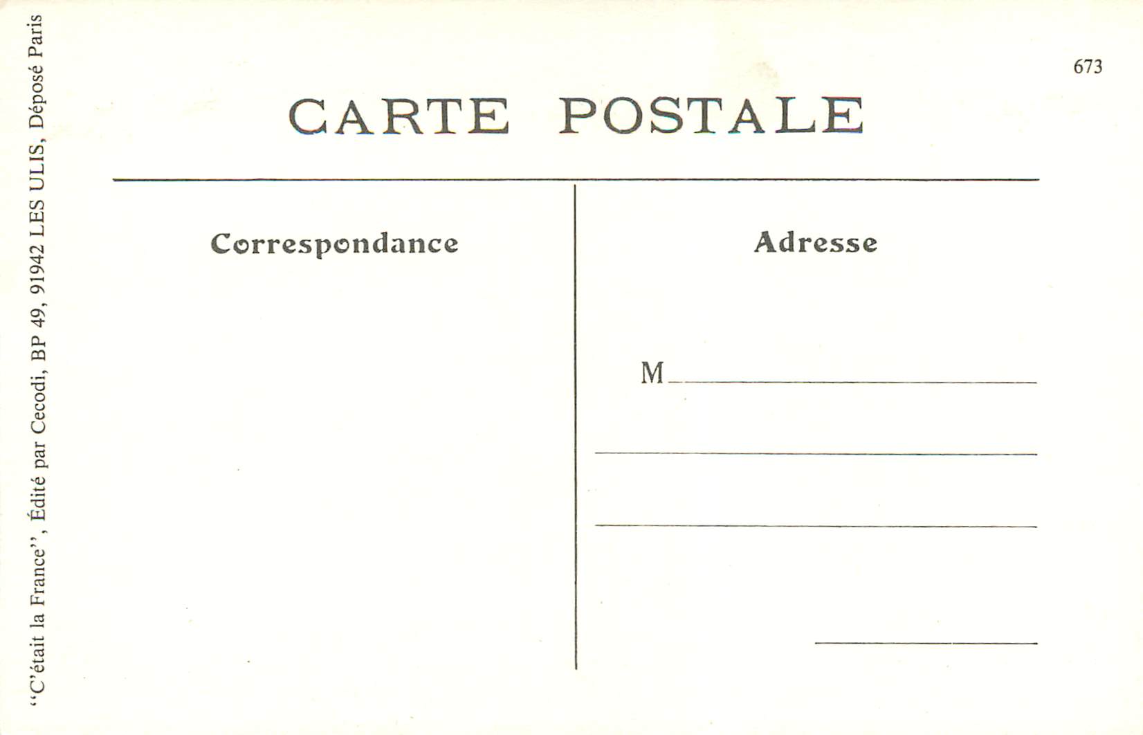 REPRO Les P'tis Metiers de Paris Scieurs de Pierres — Rückseite