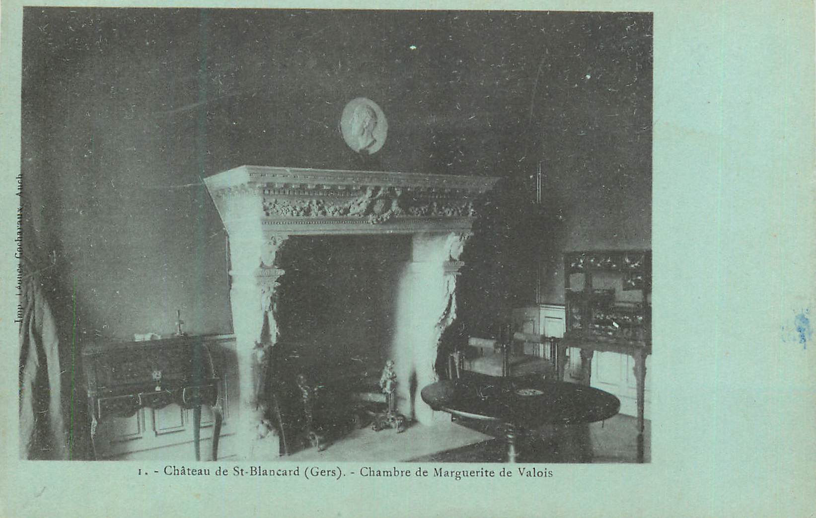 Château de St-Blancard (Gers) — Chambre de Marguerite de Valois — Louis Godinvaux, Auch
