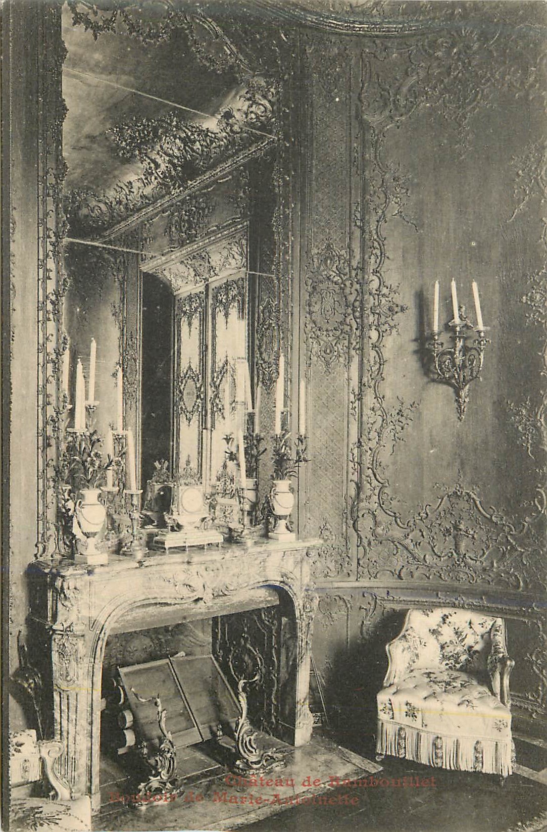 Château de Rambouillet — Salle à manger ornée — A. Bourdier, imp.-édit. — Versailles