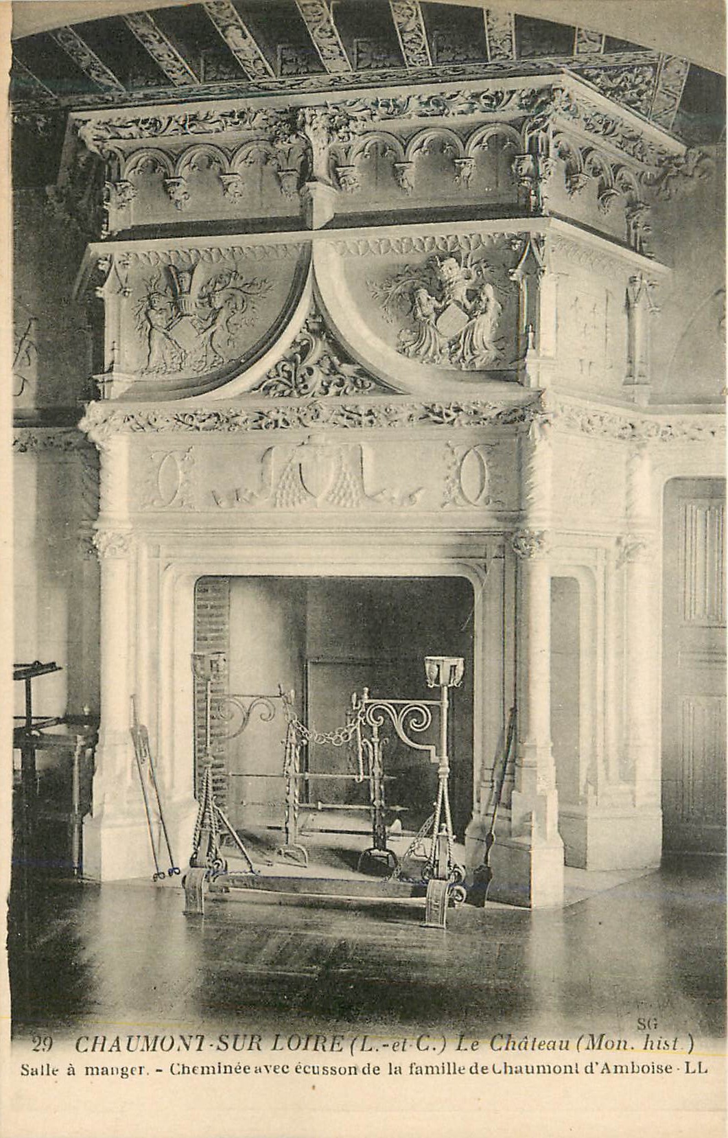 CPA Chaumont Sur Loire (L et C) le Chateau (Mon Hist) Salle a Manger