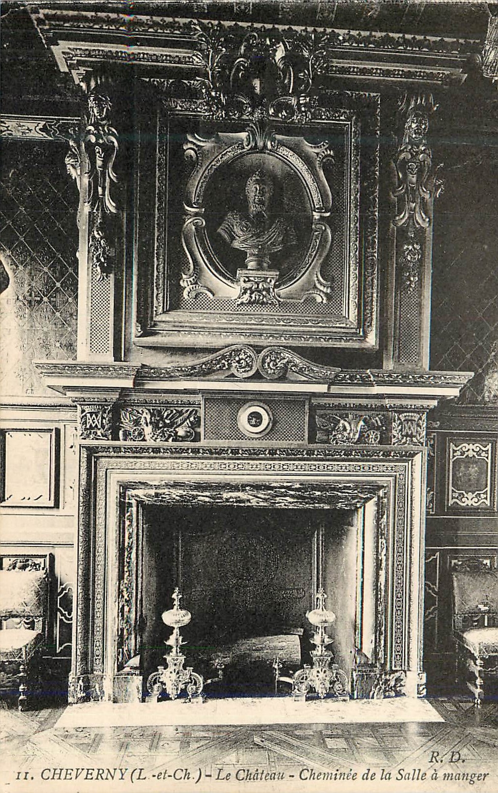 CPA Cheverny (L et Ch) Le Chateau Cheminee de la Salle a Manger