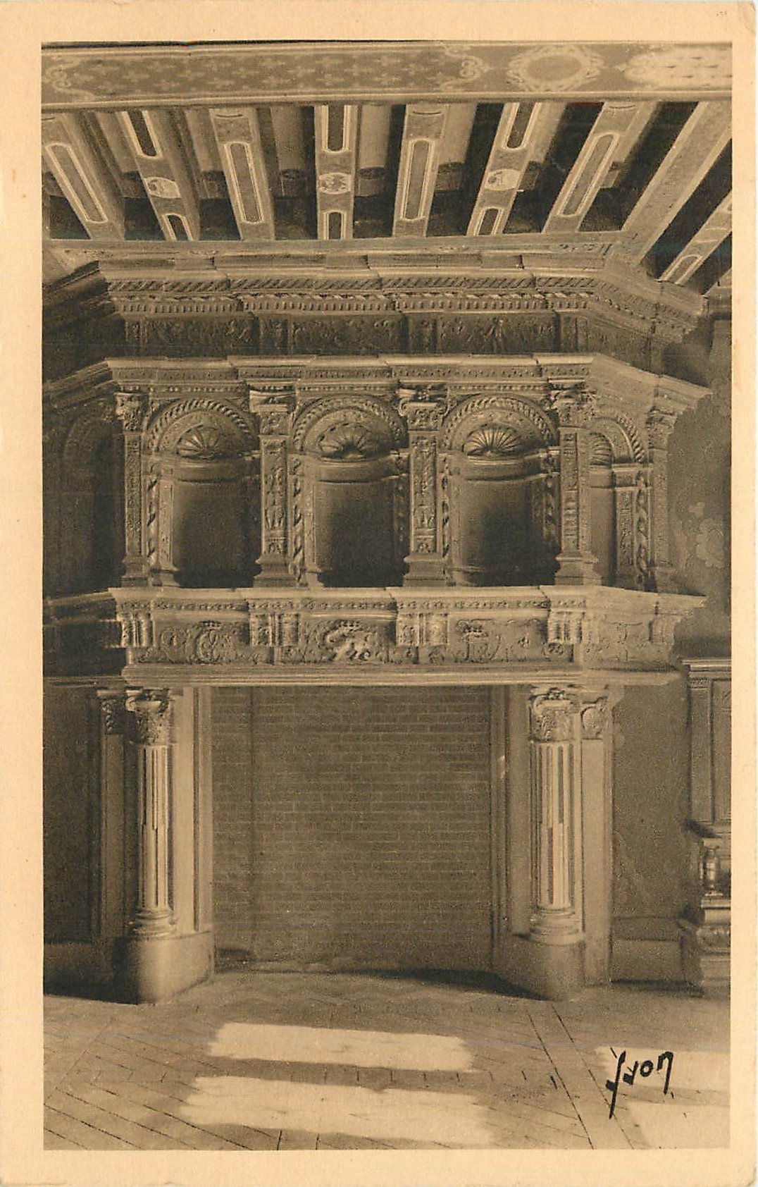CPA Chateau de Blois (Loir et Cher) Cheminee du Salon d'Honneur