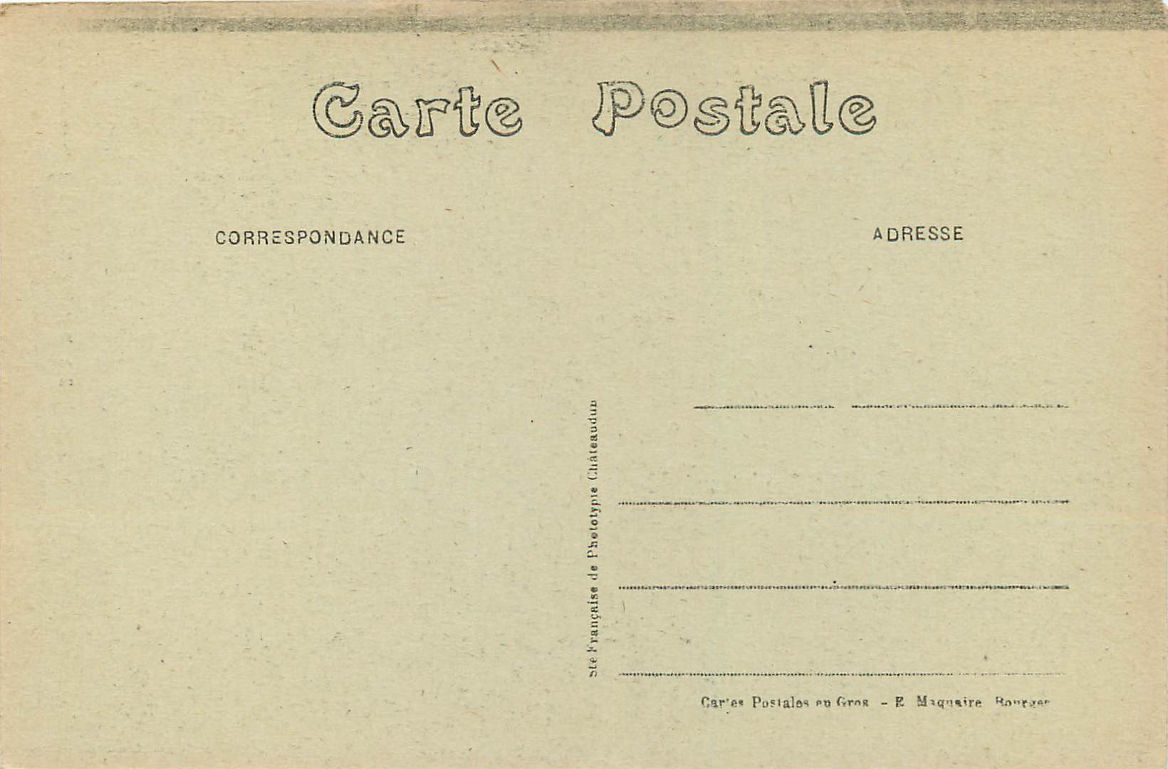 CPA Bourges Palais Jacques Coeur Cheminee de la Salle des Gardes — Rückseite