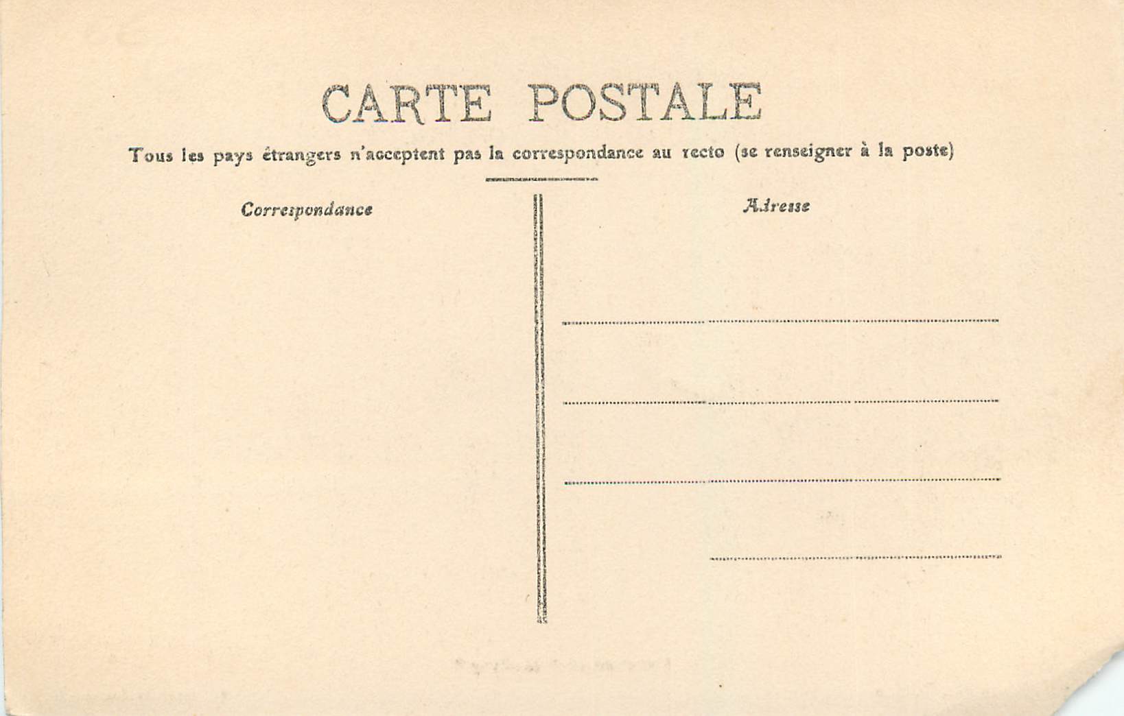 CPA Croiseur Cuirasse Jules Ferry Toulon — Verso