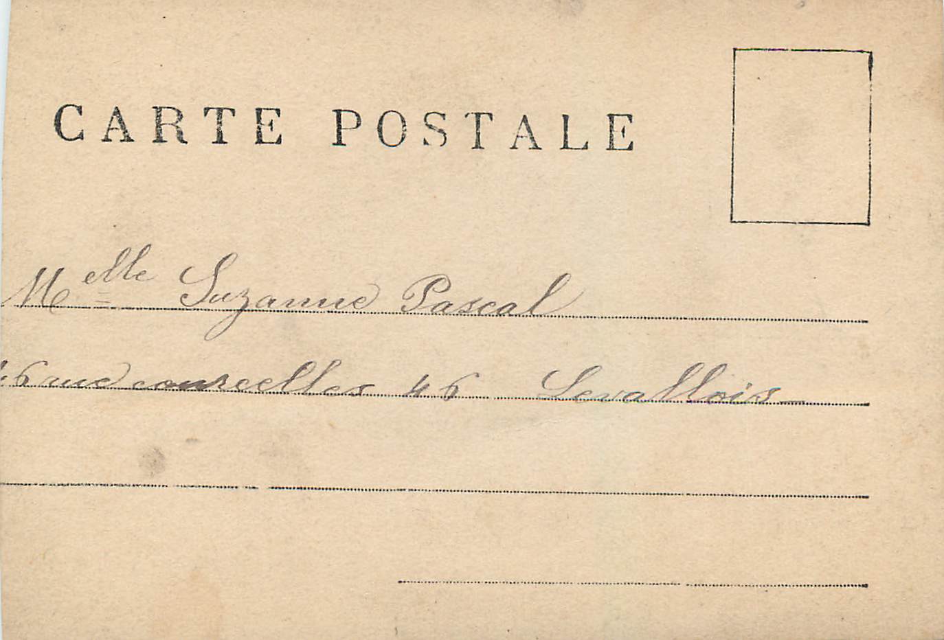 Femme en costume oriental — Vaudeville — éditeur Vaudeville, n° 49 — Verso