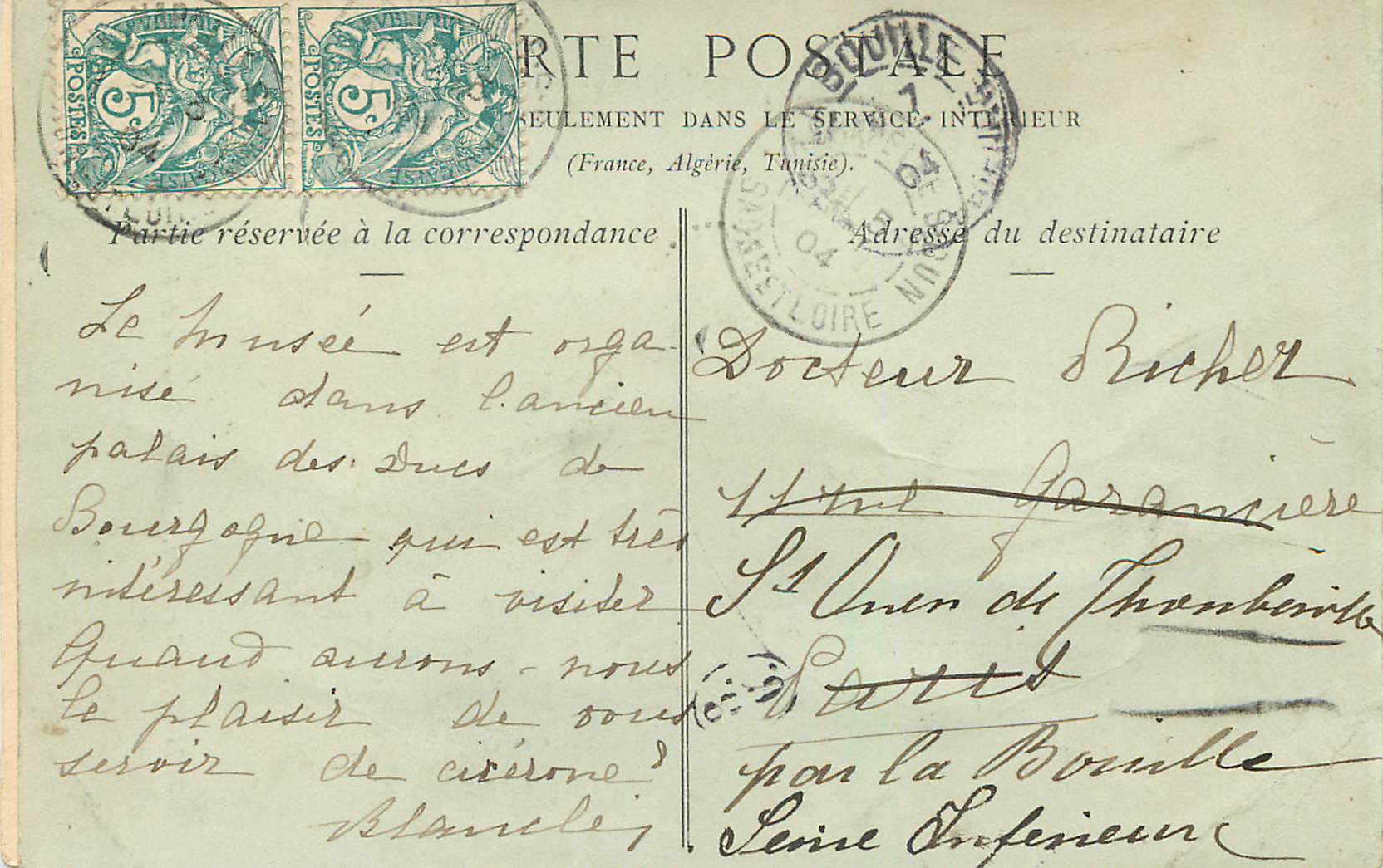 CPA Dijon Le Musee Cheminee Gothique de la Salle des Gardes  — Verso