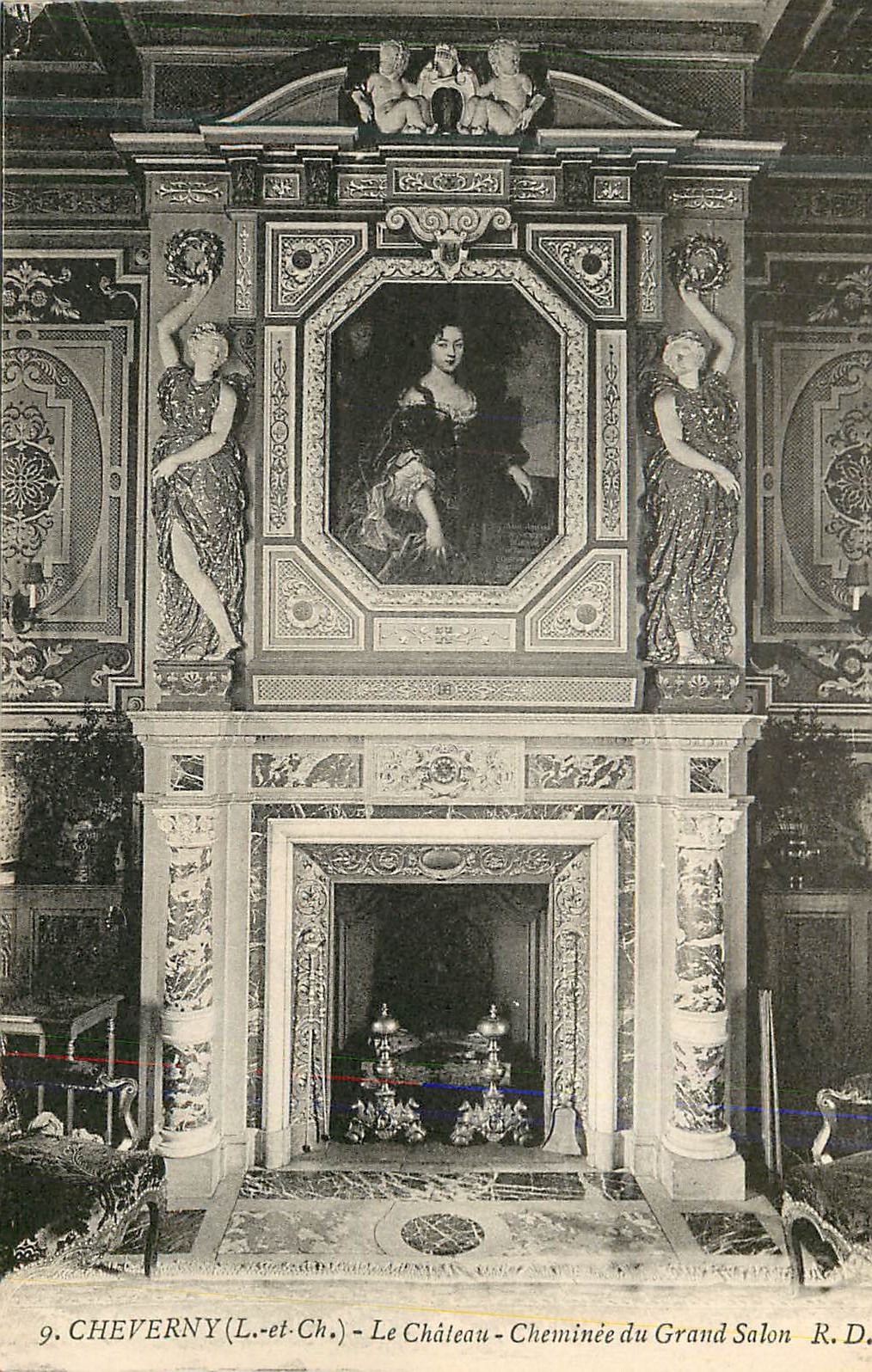 CPA Cheverny (L  et Ch) Le Chateau Cheminee du Grand Salon R D