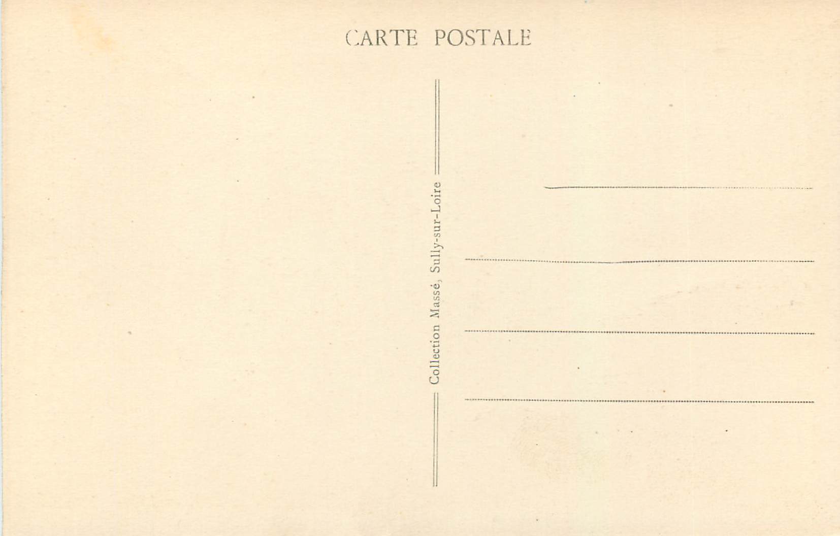 CPA Sully sur Loire (Loiret) Le Chateau Feodal XIVe Siecle Cheminee de la Salle a Manger — Rückseite