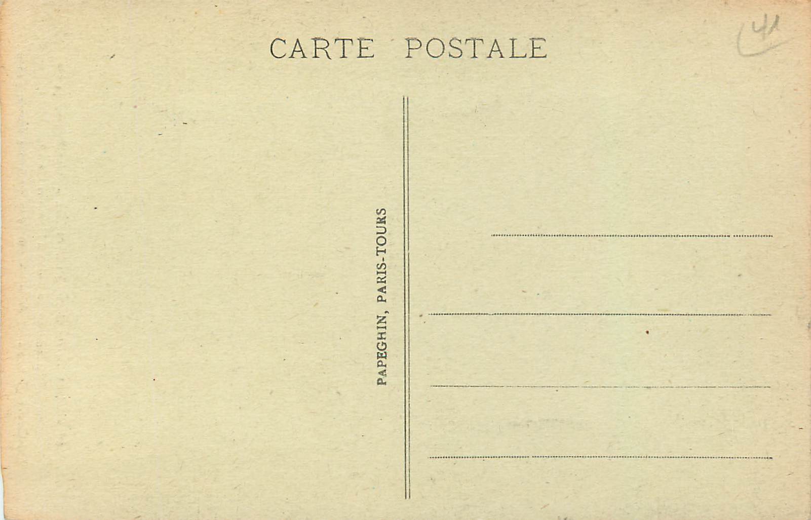 CPA Chateau de Blois(L et C) Aile Francois Ier Cheminee du Salon d'Honneur A P — Verso