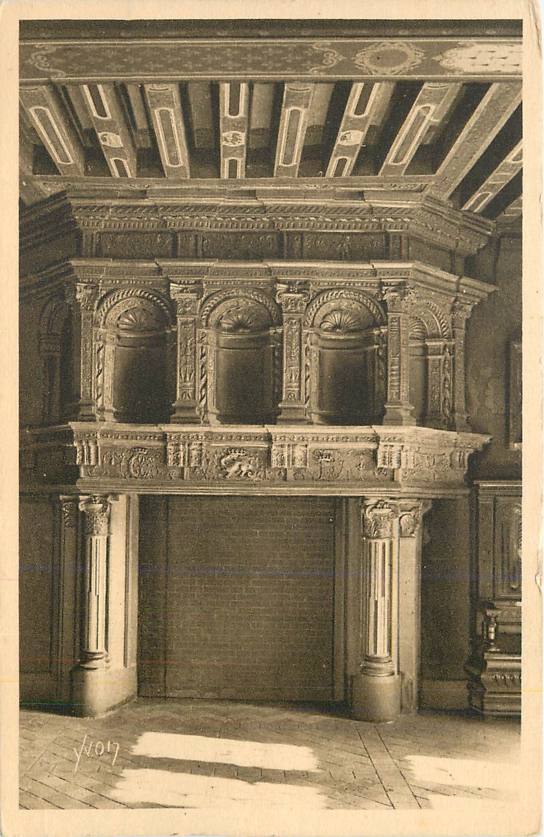 Château de Blois — Cheminée du Salon d'Honneur — Édition d'Art YVON