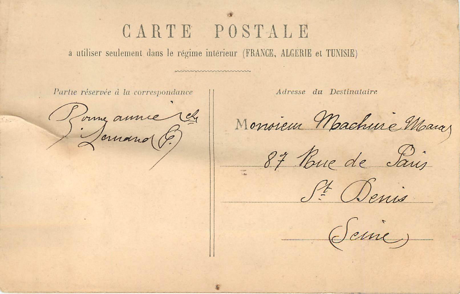 CPA Mimi Sames — Verso