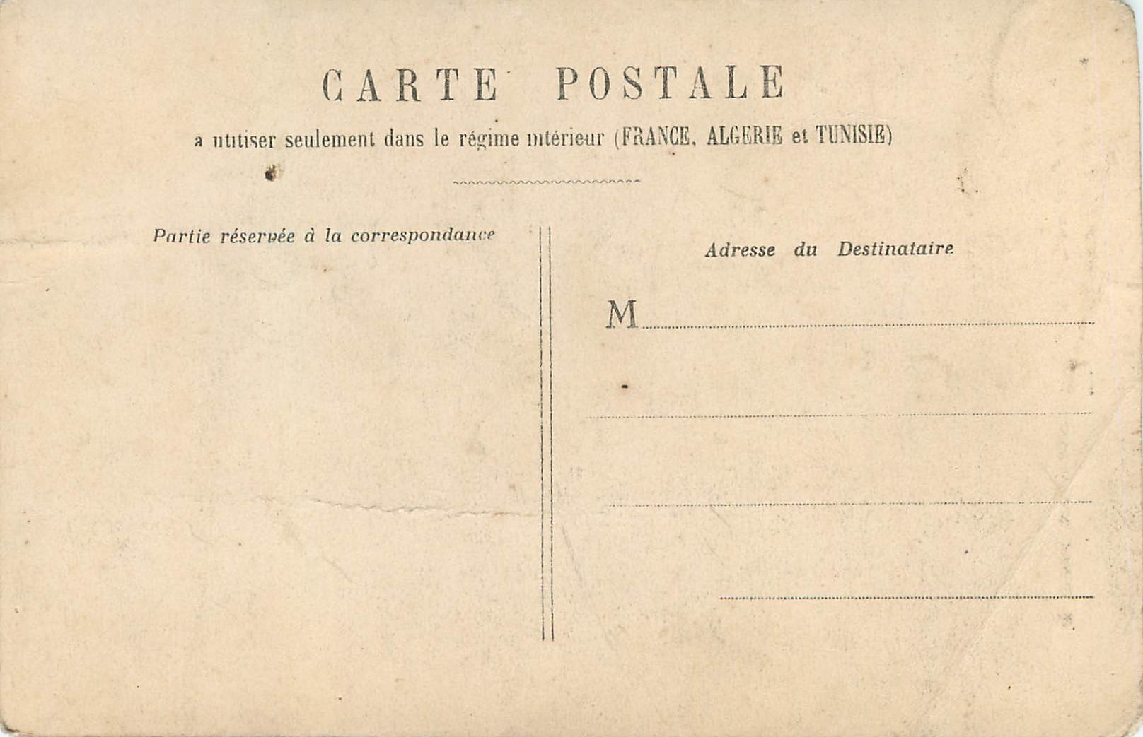 CPA Un Soir d'Automne apres de Long Jours de Souffrance Le Volage Vin Frapper au Doux Nid — Rückseite