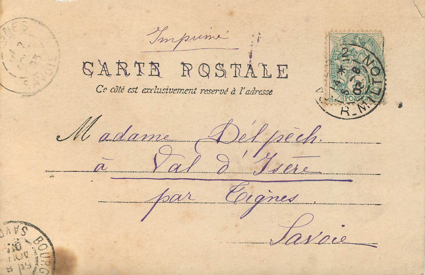 CPA Oui de  Pour que Chacun en Cause Ma Mere me le Defend Bien — Rückseite