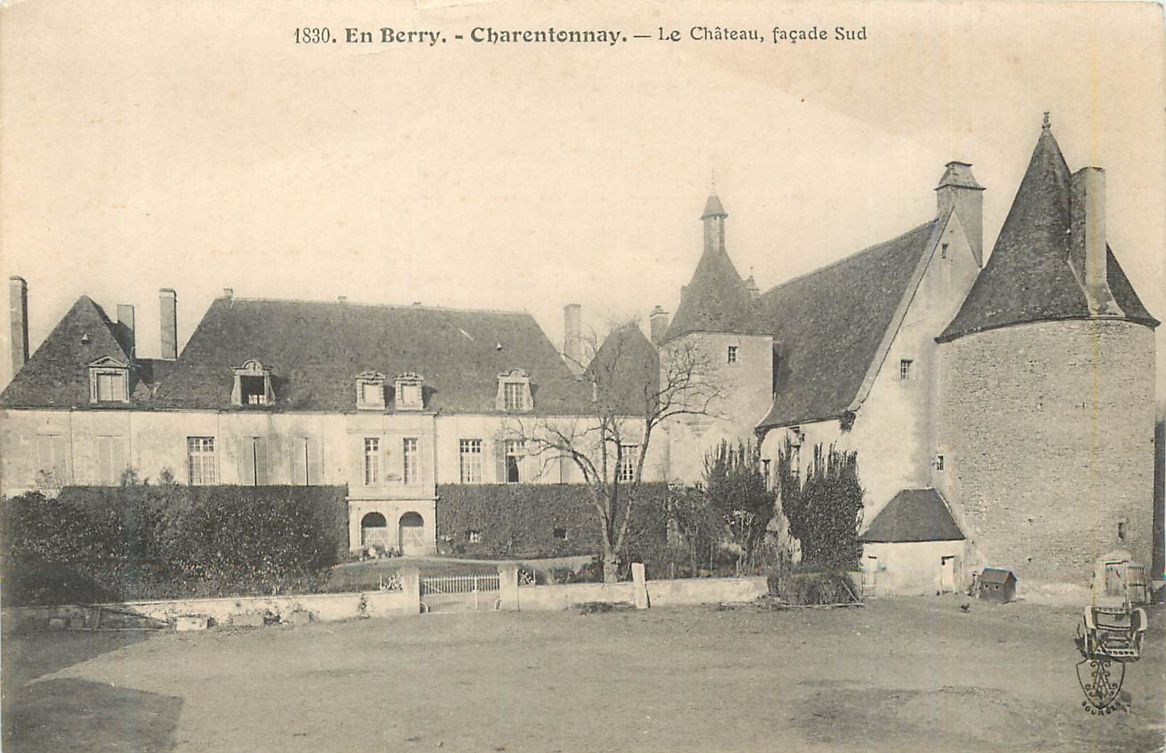 CPA En Berry Charentonnay Le Chateau Facade Sud